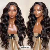 Perruque Body Wave HD Lace Brésilienne – Cheveux Humains 100 %, Effet Naturel